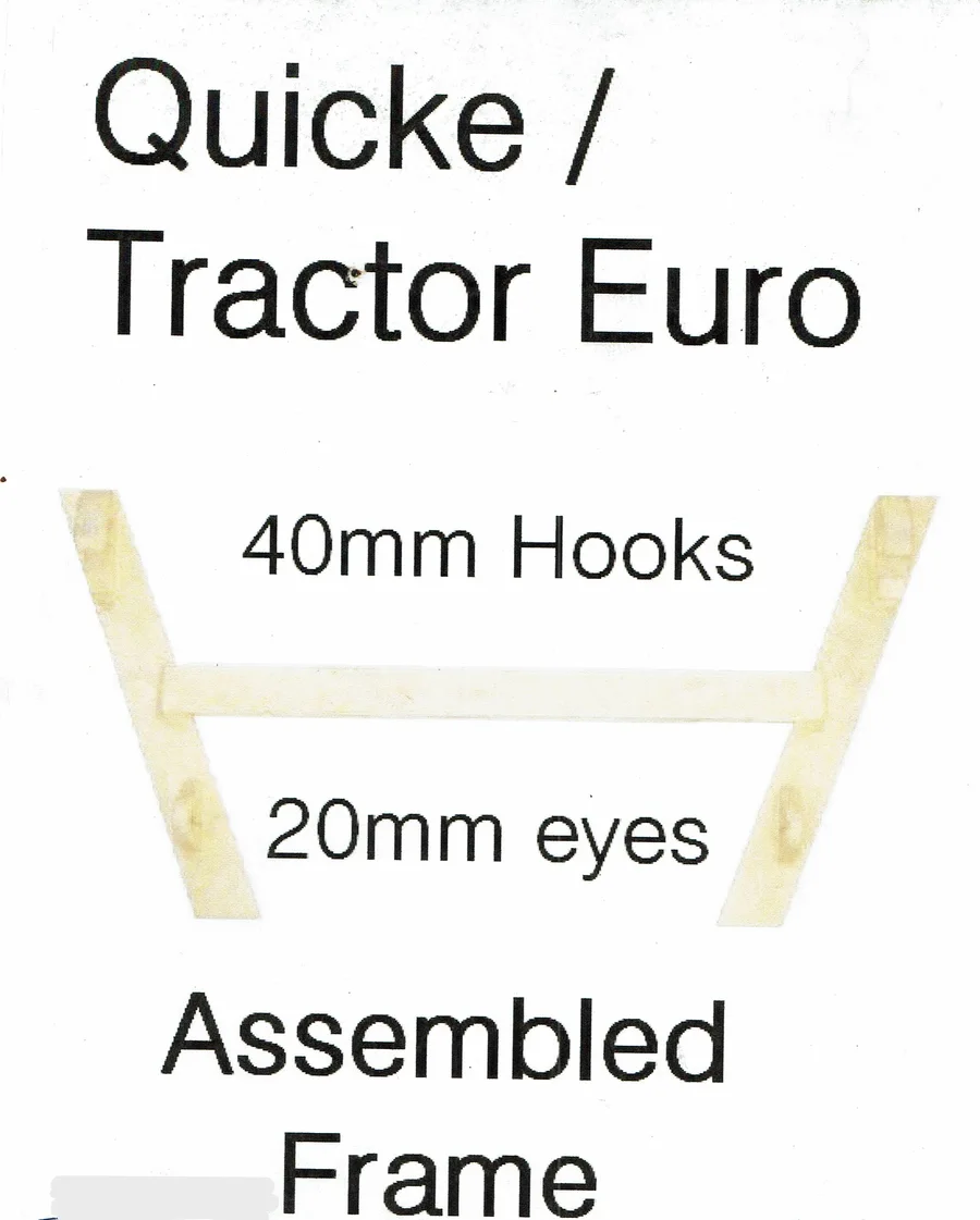 Cadre assemblé Quicke / Tracteur Euro dimensions
