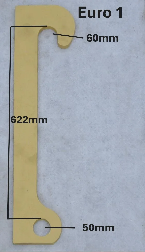 Attaches Euro 1 dimensions