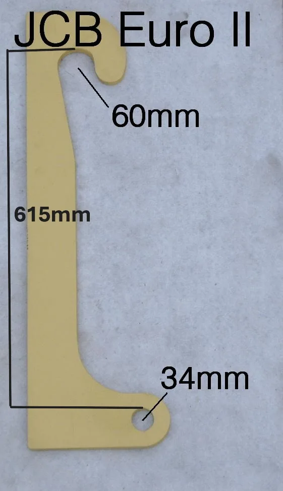 Attaches JCB Euro 2 dimensions