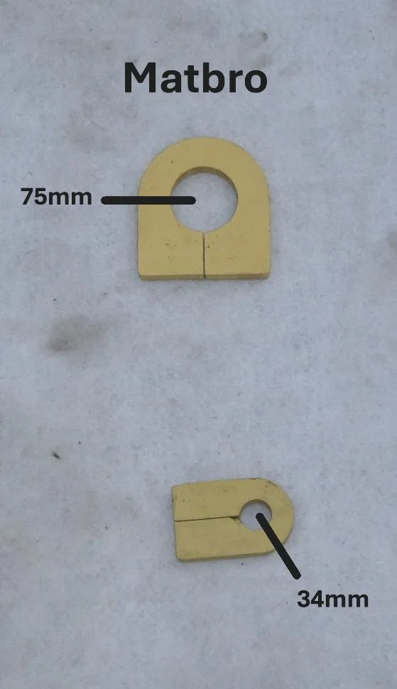 Attaches Matbro dimensions