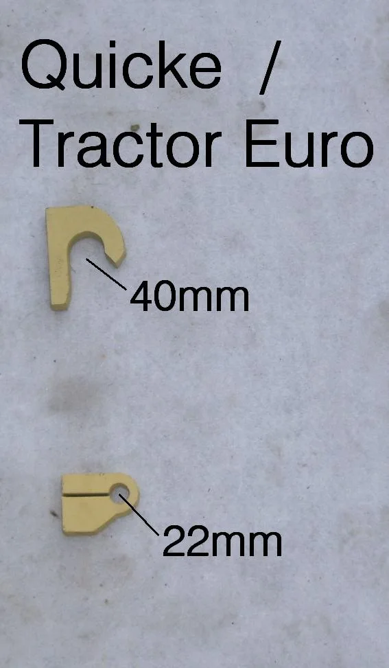 Quicke / Tracteur Euro dimensions